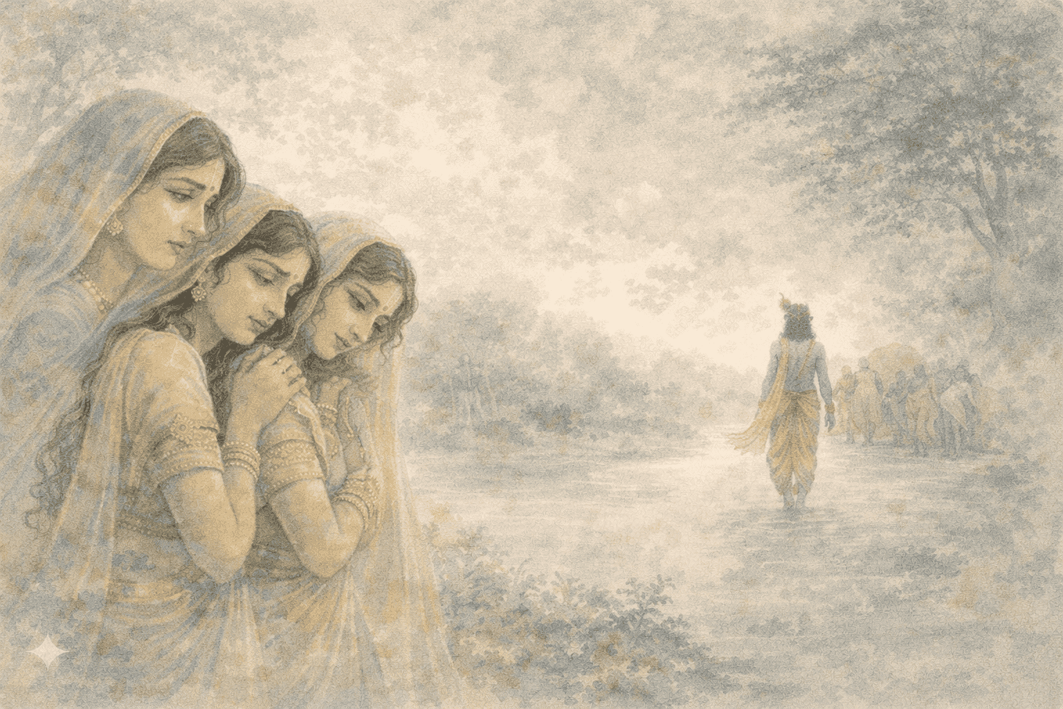 Departure from Vrindavan